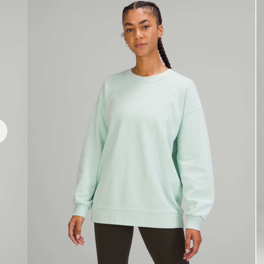 Lululemon Perfectly Oversized Crew Delicate Mint